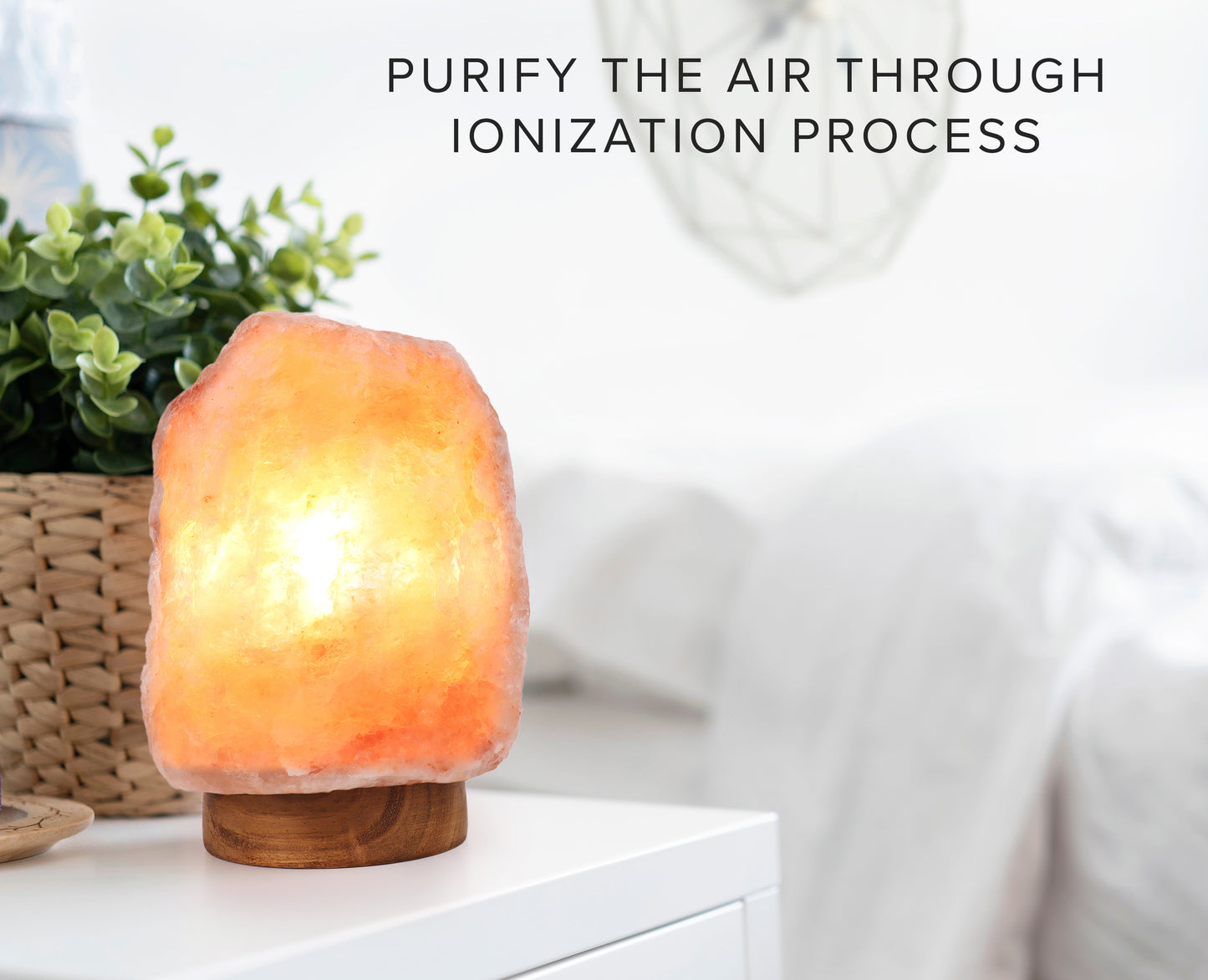 FXF Sports 1-4KG Salt Lamp | Premium 100% Natural Himalayan Salt Lamp Hand Crafted Wooden Base Salt Lamps Himalayan | Pink Salt Lamp | Bedside Lamp | Rock Salt Lamp Night Light Crystal Lamp SAD Lamp