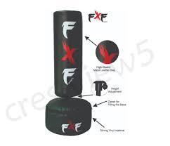 FXF Sports 4ft  360 Punch Bag - Free Standing Boxing Punching Bag  Kids - Heavy Duty Target Stand Punch Bag Excellent for Boxing Kick Boxing Mixed Martial Arts MMA Home Gym Exercise Training Equipment