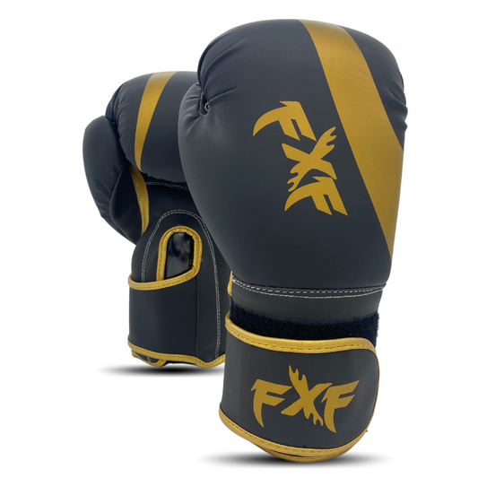 FXF Sports Leather Punch Mitts boxing bag gloves for training combative sports Sparring Mitts, Perfect gloves for punching boxing, kickboxing, punch bags and focus pads Thai pad punching GOLD