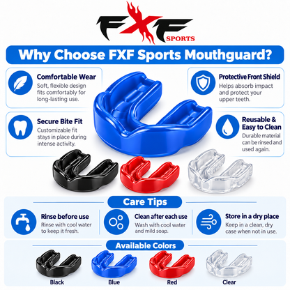 FXF Sports Mouth Guards/Gum Shield Sports Mouthguard Boxing, MMA, Rugby, Muay, Thai, Hockey, Judo, Karate, Martial Arts Outdoor Sports
